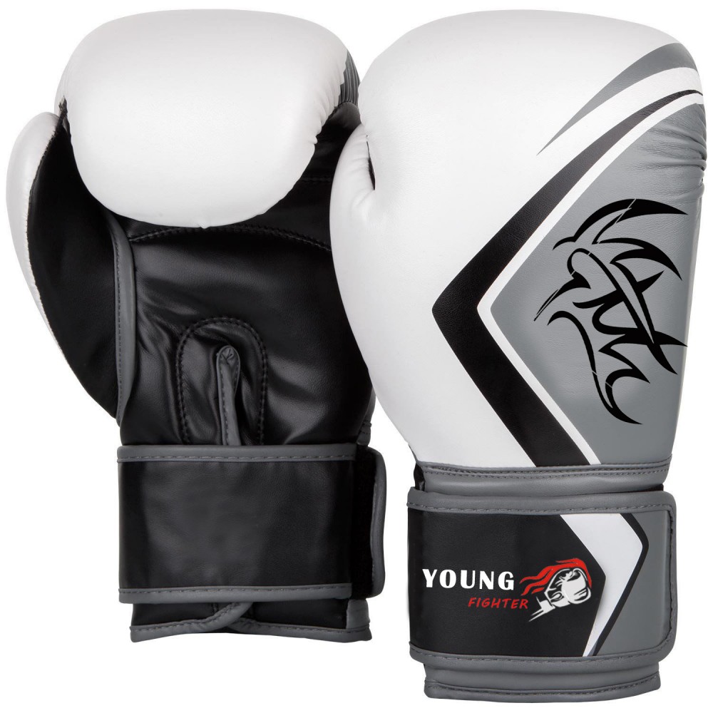 Young Fighter Synthetic Leather Boxing Gloves Thai Punch Training Sparring Gloves Kickboxing MMA Fight UFC